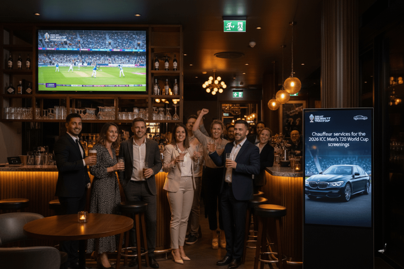 Chauffeur services for the 2026 ICC Men’s T20 World Cup screenings