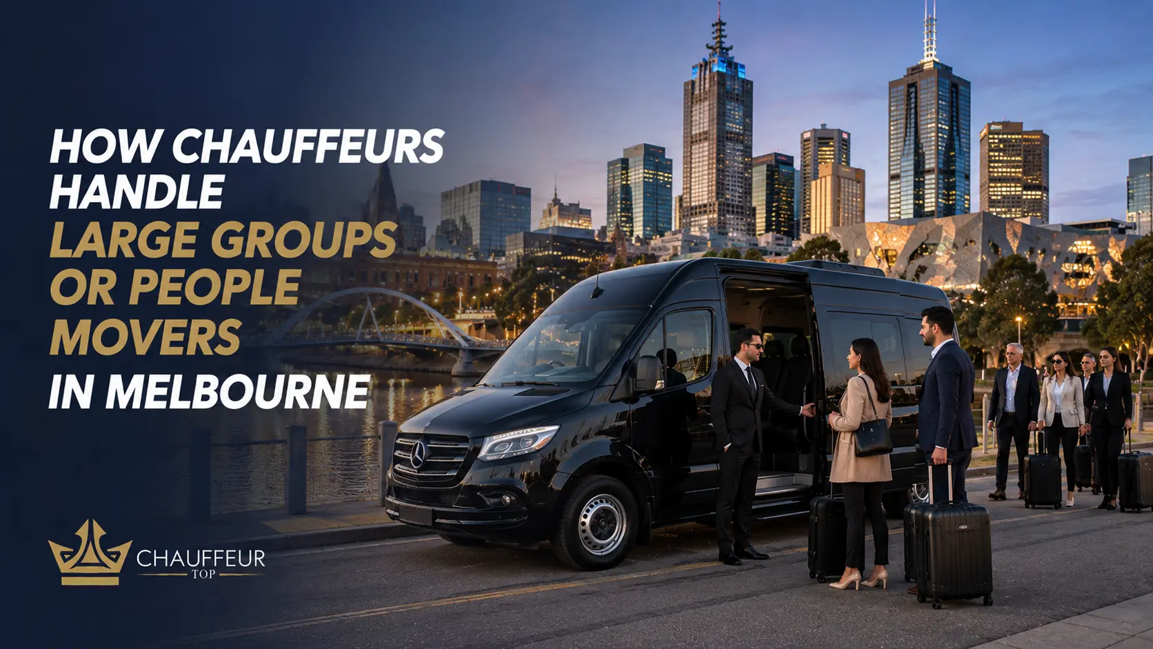 How Chauffeurs Handle Large Groups or People Movers in Melbourne
