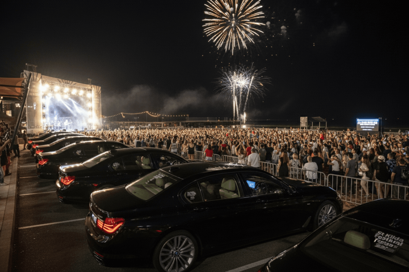 Book your private chauffeur for the St Kilda Festival 2026 beachside parties