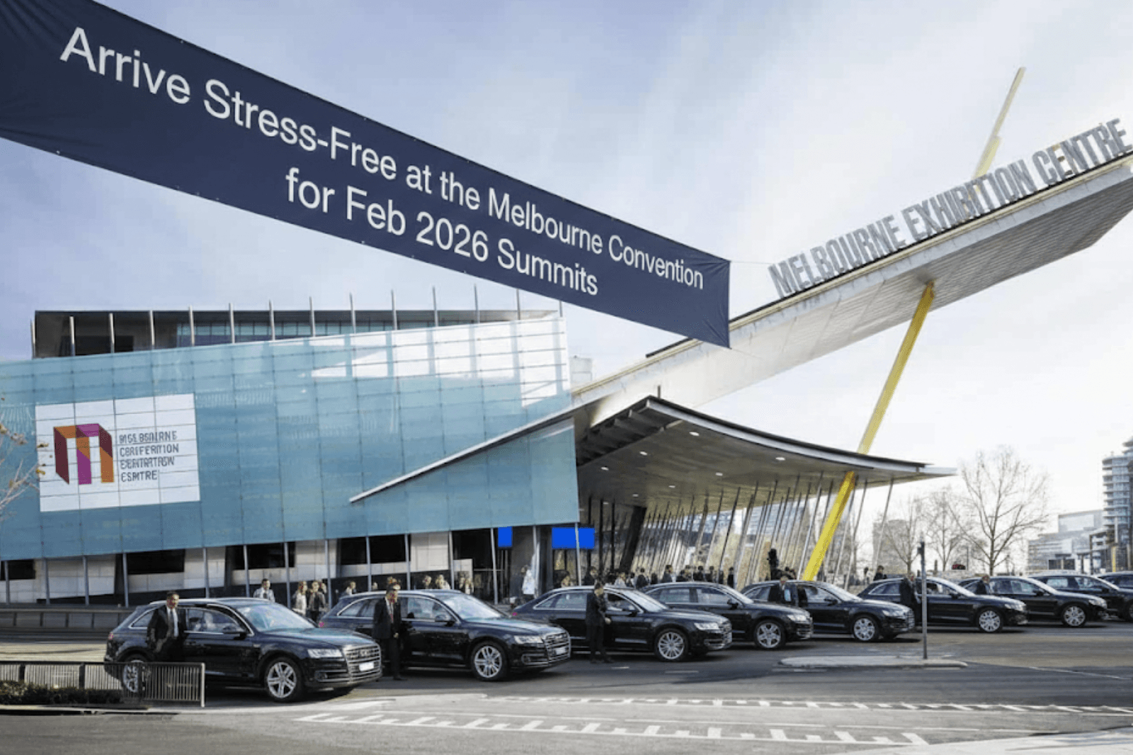 Arrive stress-free at the Melbourne Convention Centre for Feb 2026 summits